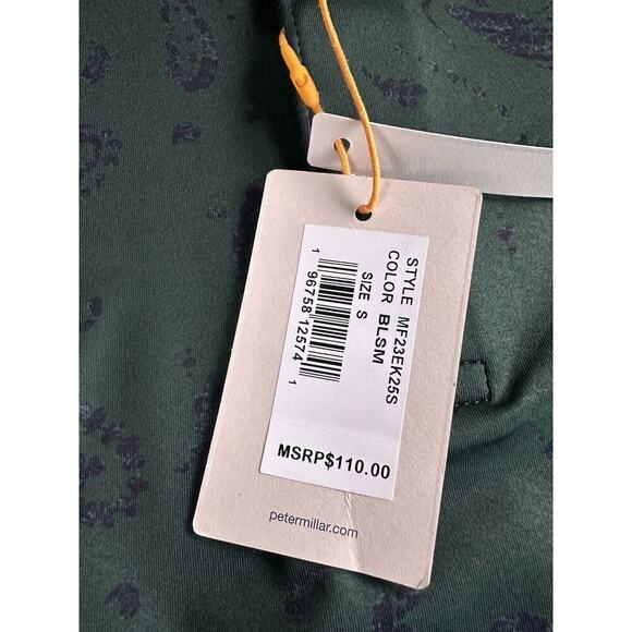 Peter Millar Men’s Summer Comfort Golf Polo Shirt Green Short Sleeve Small - Picture 6 of 9